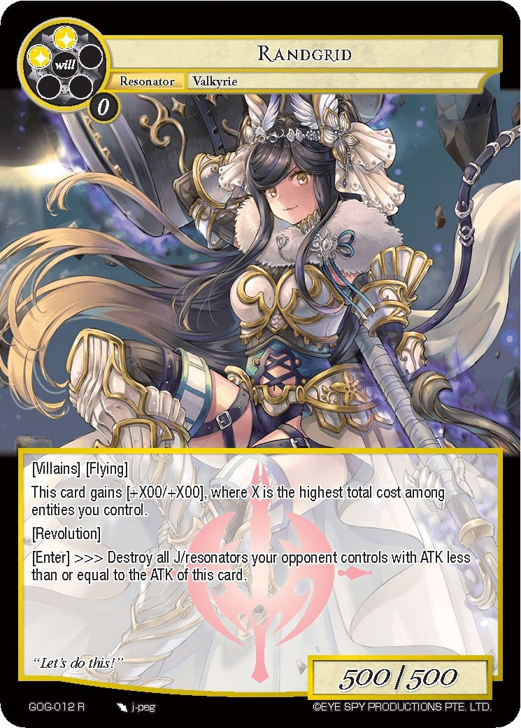 Image for Randgrid (Game of Gods) (GOG-012) - Force of Will