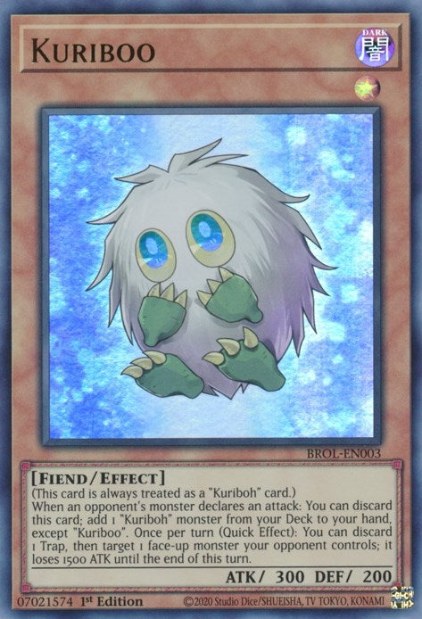 Image for Kuriboo (Brothers of Legend) (BROL-EN003) - YuGiOh