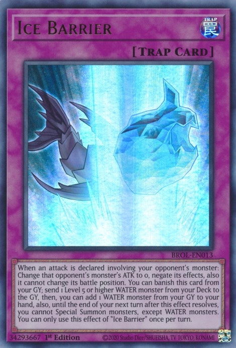 Image for Ice Barrier (Brothers of Legend) (BROL-EN013) - YuGiOh