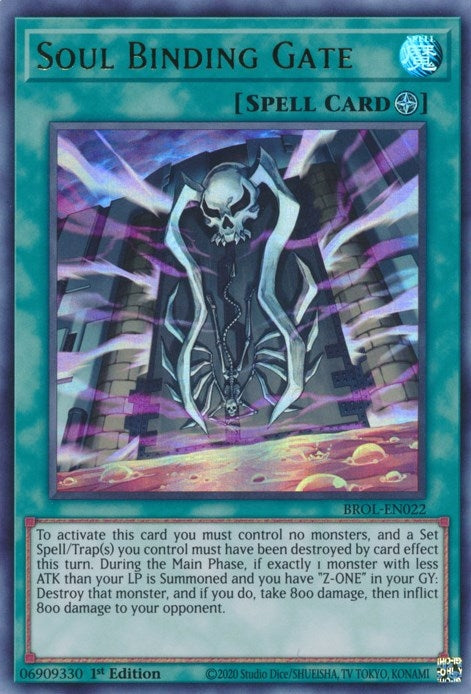 Image for Soul Binding Gate (Brothers of Legend) (BROL-EN022) - YuGiOh