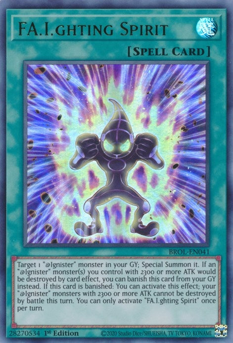 Image for FA.I.ghting Spirit (Brothers of Legend) (BROL-EN041) - YuGiOh