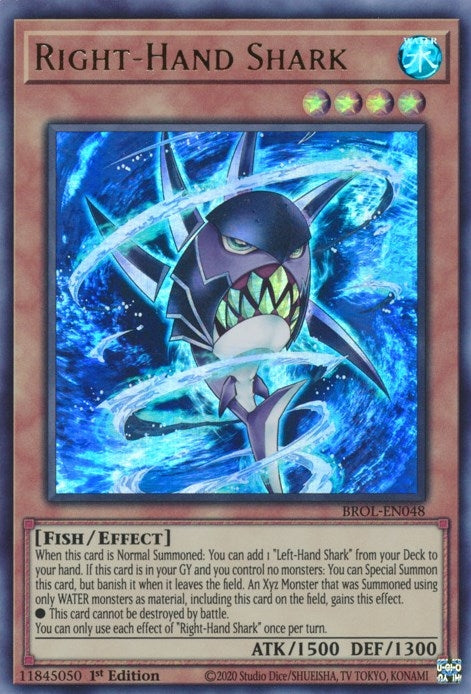 Image for Right-Hand Shark (Brothers of Legend) (BROL-EN048) - YuGiOh