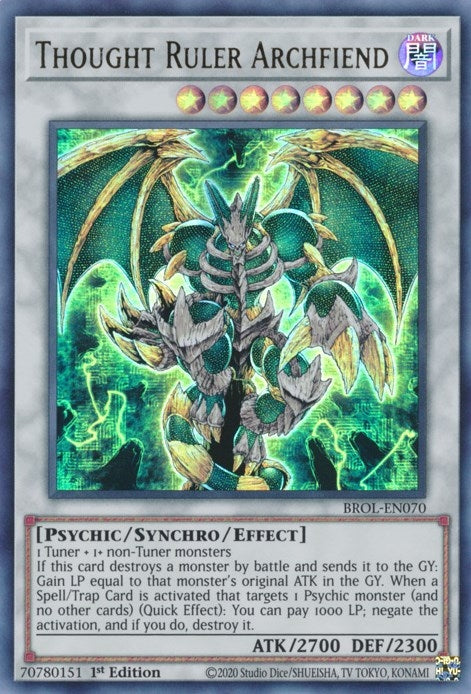 Image for Thought Ruler Archfiend (Brothers of Legend) (BROL-EN070) - YuGiOh