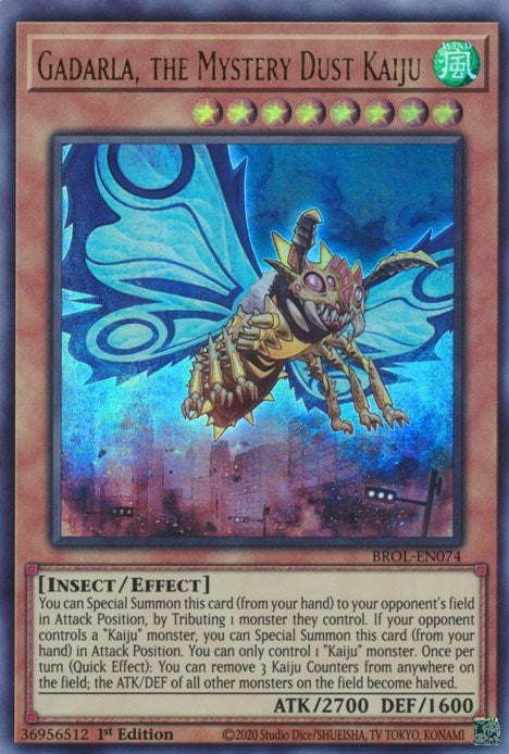 Image for Gadarla, the Mystery Dust Kaiju (Brothers of Legend) (BROL-EN074) - YuGiOh