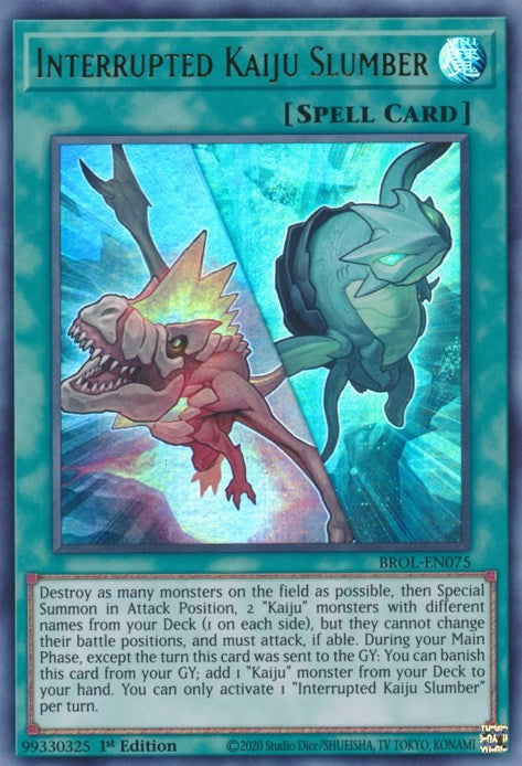 Image for Interrupted Kaiju Slumber (Brothers of Legend) (BROL-EN075) - YuGiOh