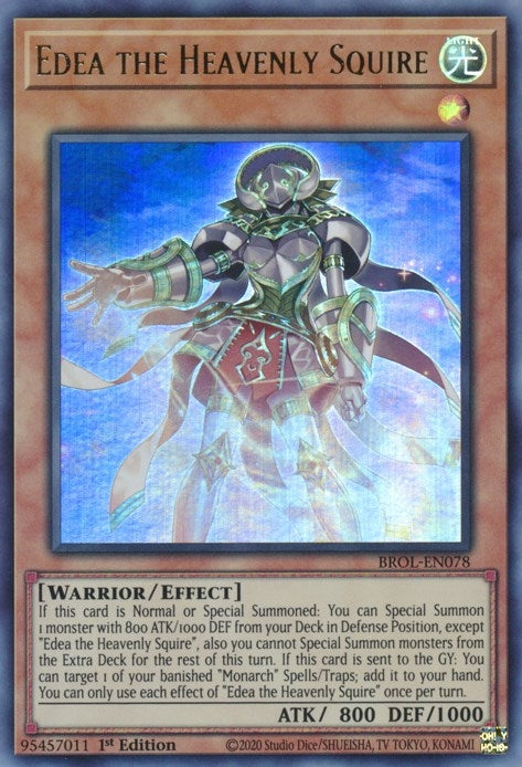 Image for Edea the Heavenly Squire (Brothers of Legend) (BROL-EN078) - YuGiOh