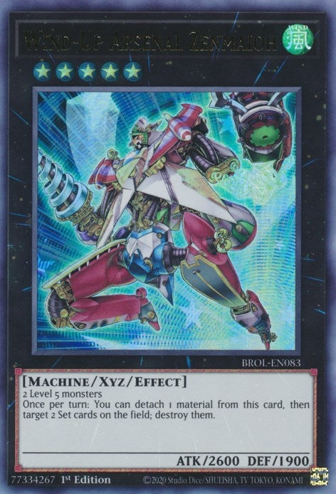 Image for Wind-Up Arsenal Zenmaioh (Brothers of Legend) (BROL-EN083) - YuGiOh