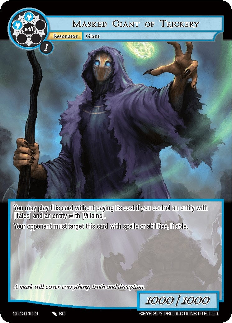 Image for Masked Giant of Trickery (Game of Gods) (GOG-040) - Force of Will