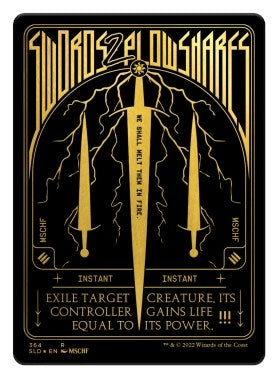 Image for Swords to Plowshares (Foil Etched) (Gold) (Secret Lair Drop Series) (364) - Magic: The Gathering