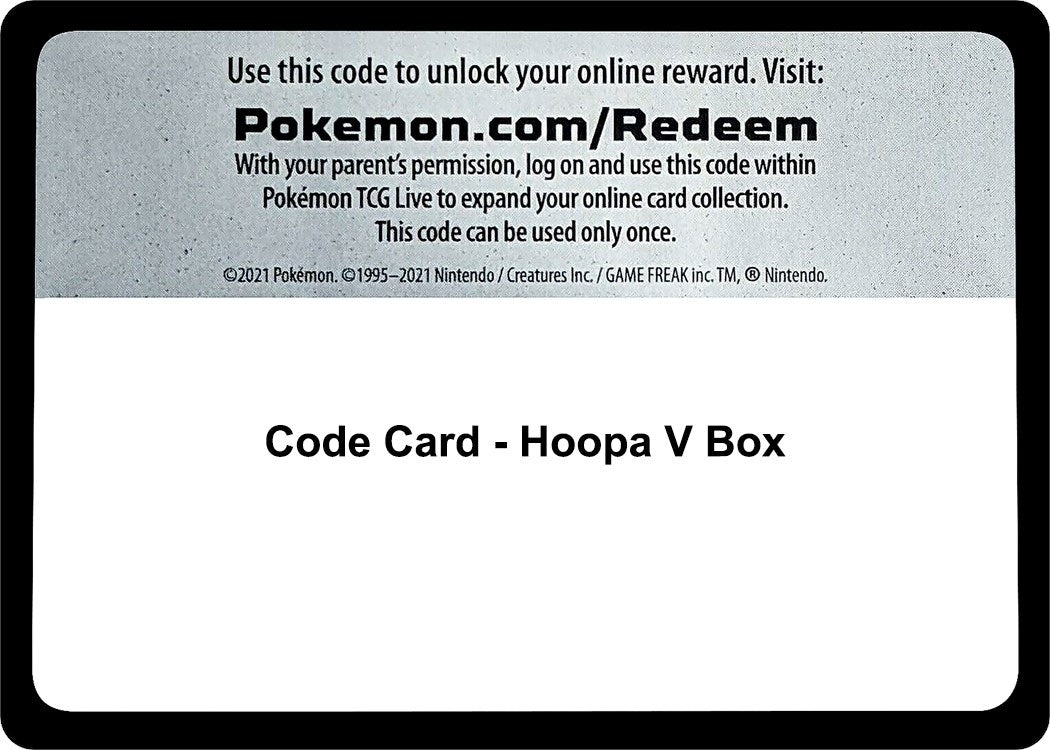 Image for Code Card - Hoopa V Box - Pokemon