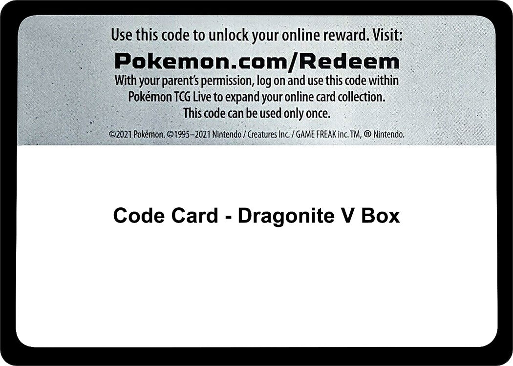 Image for Code Card - Dragonite V Box - Pokemon