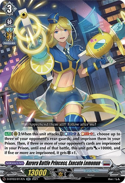 Image for Aurora Battle Princess, Execute Lemonun (D-BT03) (3017)