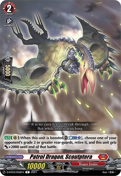 Image for Patrol Dragon, Scoutptera (D-BT03: Advance of Intertwined Stars) (D-BT03/058EN) - Cardfight Vanguard
