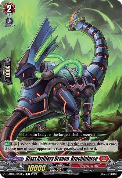 Image for Blast Artillery Dragon, Brachioforce (D-BT03) (3059)