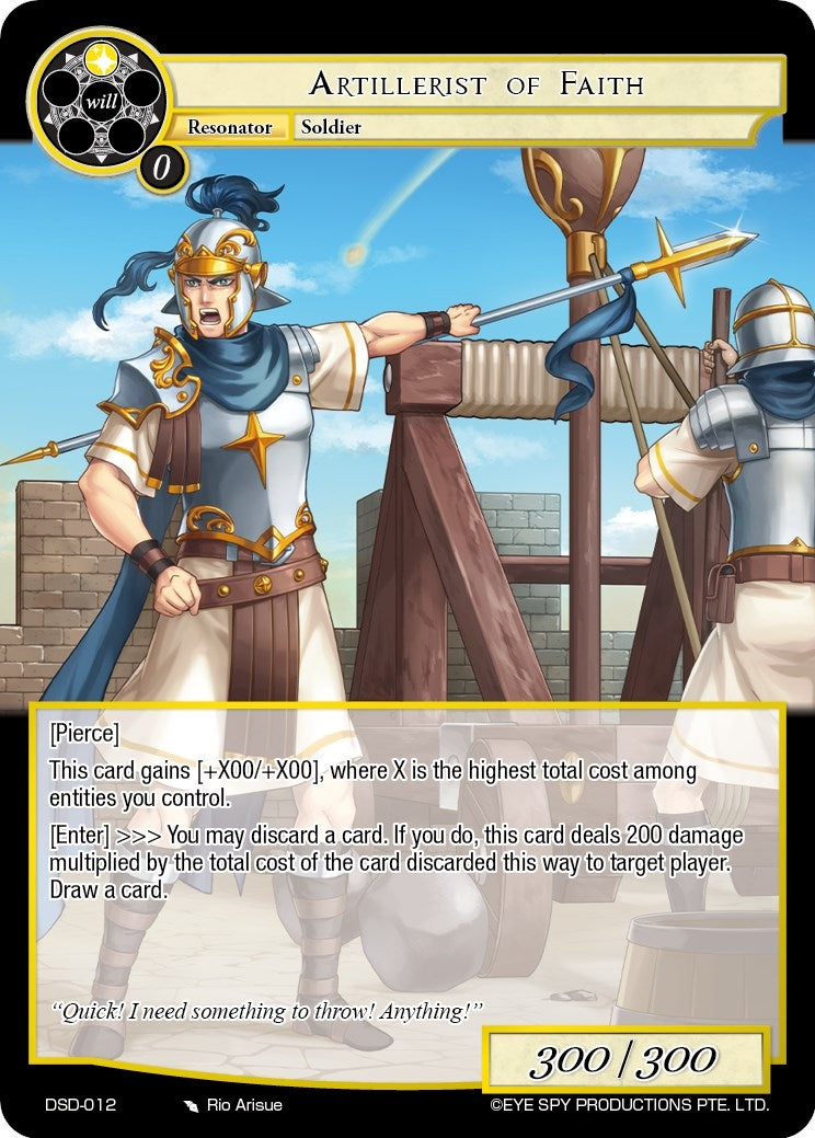 Image for Artillerist of Faith (Starter Deck: Villains) (DSD-012) - Force of Will