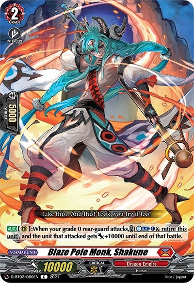 Image for Blaze Pole Monk, Shakune (D-BT03) (3060)