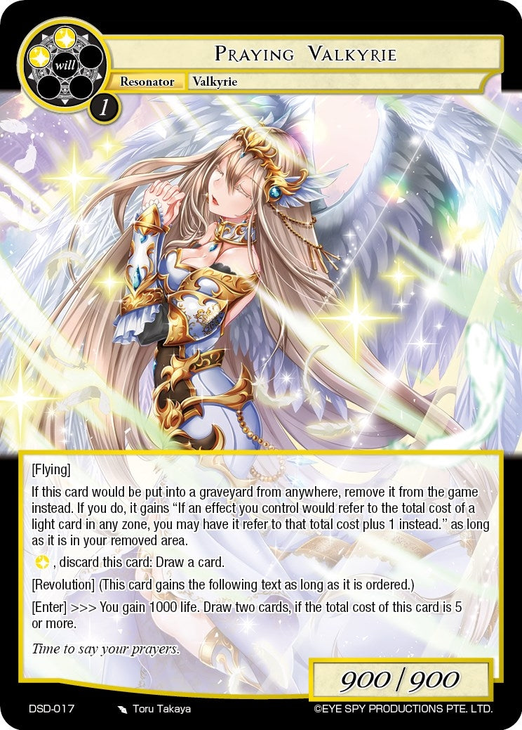 Image for Praying Valkyrie (Starter Deck: Villains) (DSD-017) - Force of Will