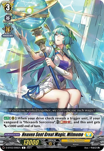 Image for Heaven Sent Great Magic, Milmomo (D-BT03: Advance of Intertwined Stars) (D-BT03/096EN) - Cardfight Vanguard