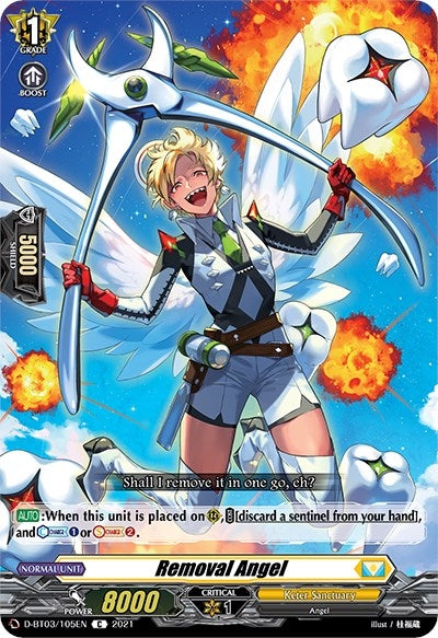 Image for Removal Angel (D-BT03: Advance of Intertwined Stars) (D-BT03/105EN) - Cardfight Vanguard