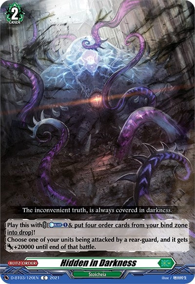Image for Hidden in Darkness (D-BT03: Advance of Intertwined Stars) (D-BT03/120EN) - Cardfight Vanguard