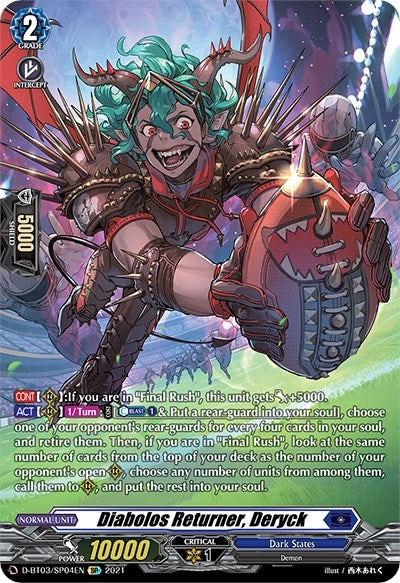 Image for Diabolos Returner, Deryck (SP) (D-BT03: Advance of Intertwined Stars) (D-BT03/SP04EN) - Cardfight Vanguard