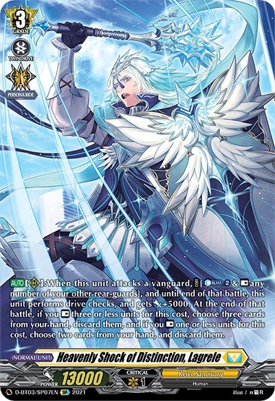 Image for Heavenly Shock of Distinction, Lagrele (SP) (D-BT03: Advance of Intertwined Stars) (D-BT03/SP07EN) - Cardfight Vanguard