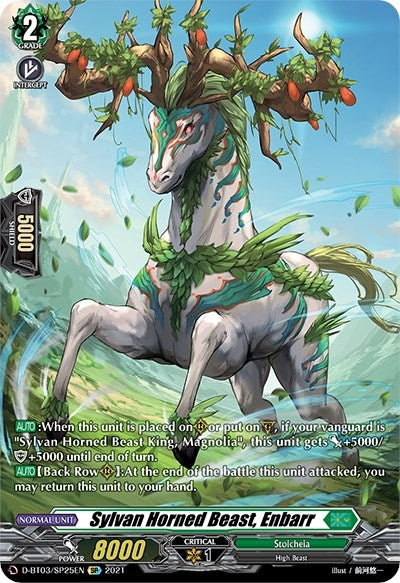 Image for Sylvan Horned Beast, Enbarr (SP) (D-BT03: Advance of Intertwined Stars) (D-BT03/SP25EN) - Cardfight Vanguard