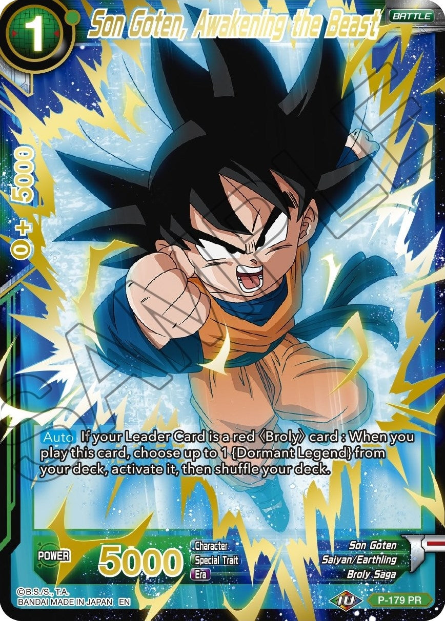 Image for Son Goten, Awakening the Beast (Gold Stamped) (Mythic Booster) (P-179) - Dragon Ball Super: Masters