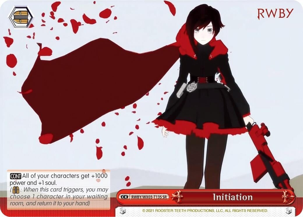 Image for Initiation (SR) (RWBY) (RWBY/WX03-T13S SR) - Weiss Schwarz