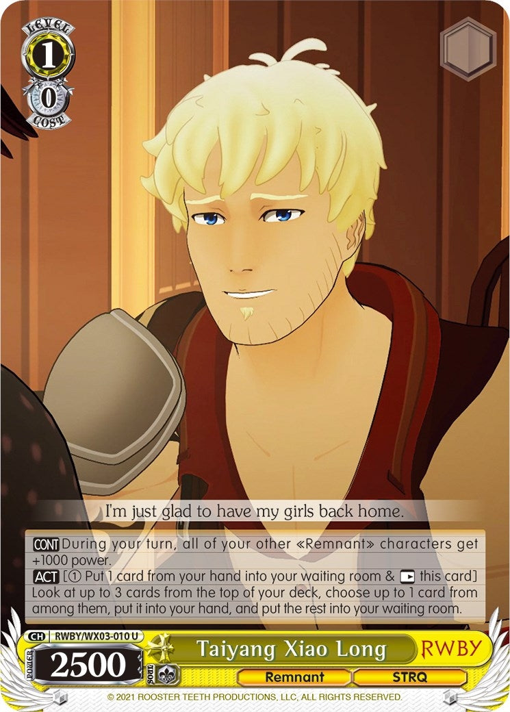 Image for Taiyang Xiao Long (RWBY) (RWBY/WX03-010 U) - Weiss Schwarz