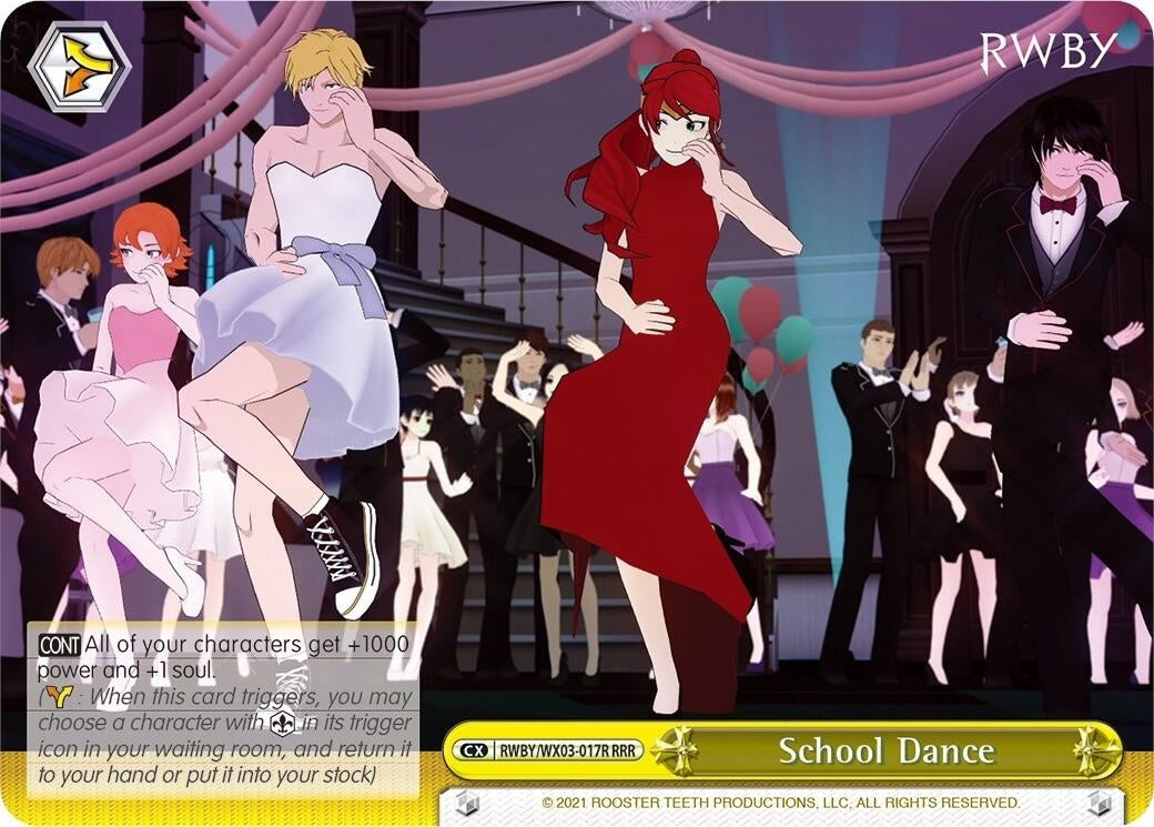 Image for School Dance (RRR) (RWBY) (RWBY/WX03-017R RRR) - Weiss Schwarz