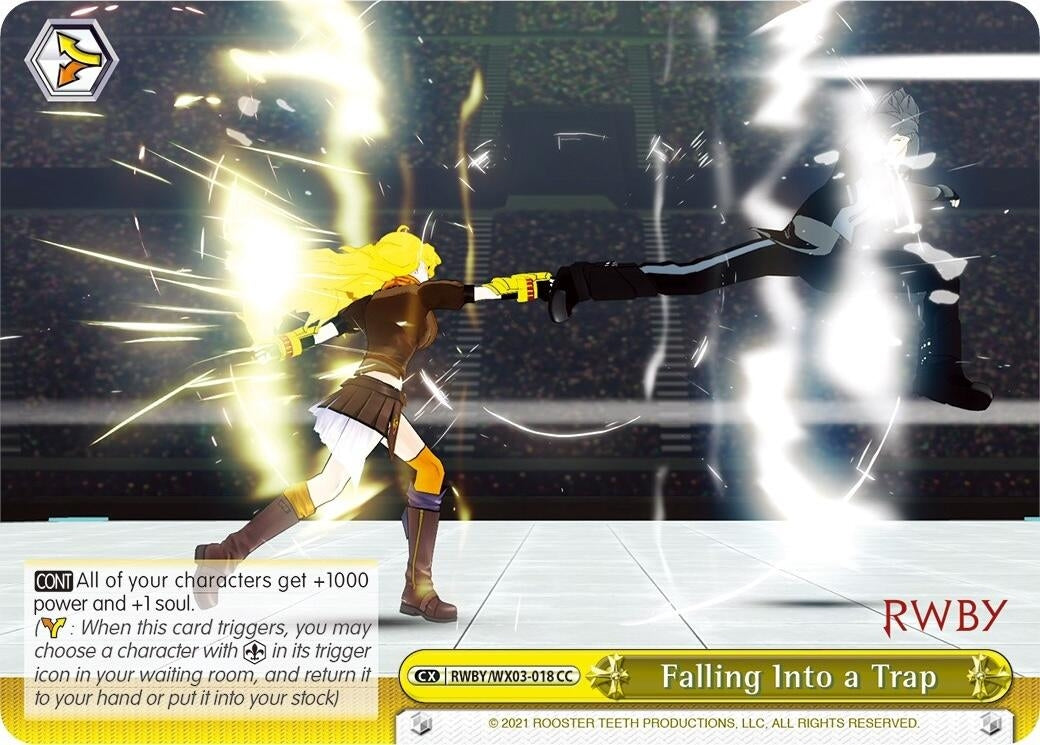 Image for Falling Into a Trap (RWBY) (RWBY/WX03-018 CC) - Weiss Schwarz