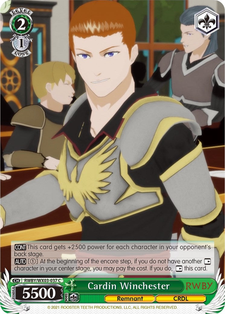 Image for Cardin Winchester (RWBY) (RWBY/WX03-037 C) - Weiss Schwarz