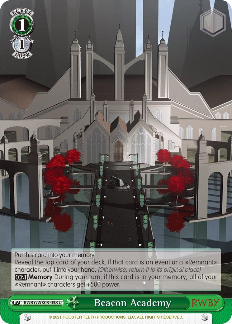 Image for Beacon Academy (RWBY) (RWBY/WX03-038 U) - Weiss Schwarz