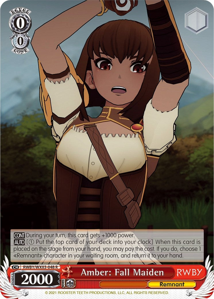Image for Amber: Fall Maiden (RWBY) (RWBY/WX03-048 R) - Weiss Schwarz