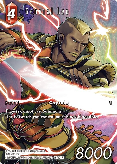 Image for General Leo (Full Art) (Crystal Dominion) (15-021R) - Final Fantasy TCG