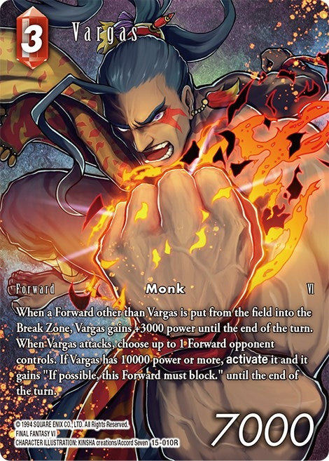Image for Vargas (Full Art) (Crystal Dominion) (15-010R) - Final Fantasy TCG