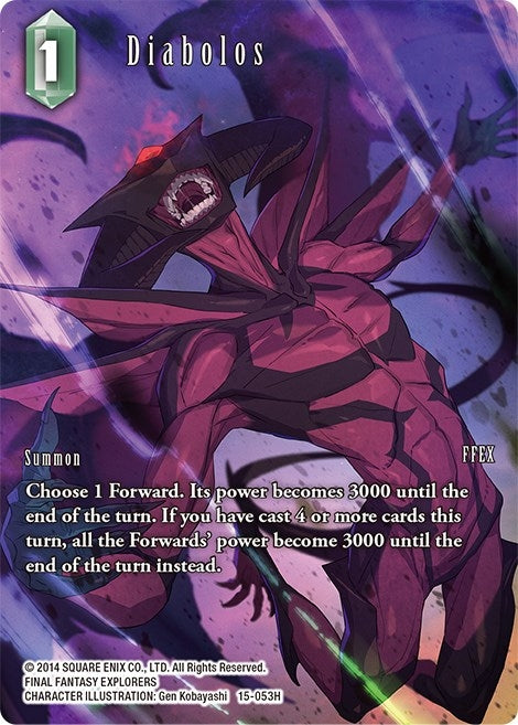Image for Diabolos (Full Art) (Crystal Dominion) (15-053H) - Final Fantasy TCG