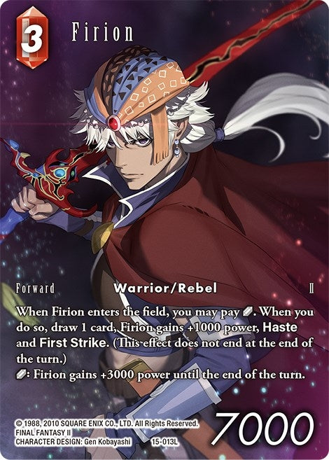 Image for Firion (Full Art) (Crystal Dominion) (15-013L) - Final Fantasy TCG