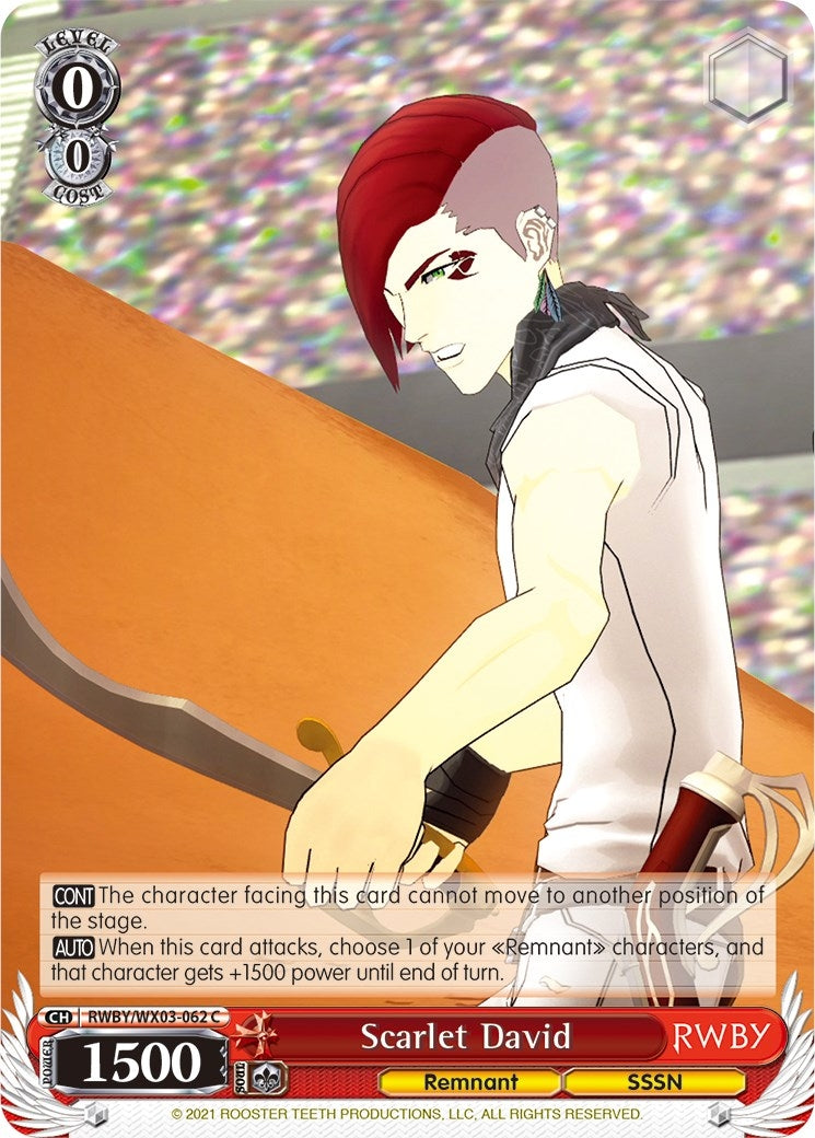 Image for Scarlet David (RWBY) (RWBY/WX03-062 C) - Weiss Schwarz