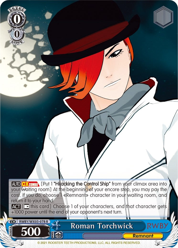Image for Roman Torchwick (RWBY) (RWBY/WX03-078 R) - Weiss Schwarz