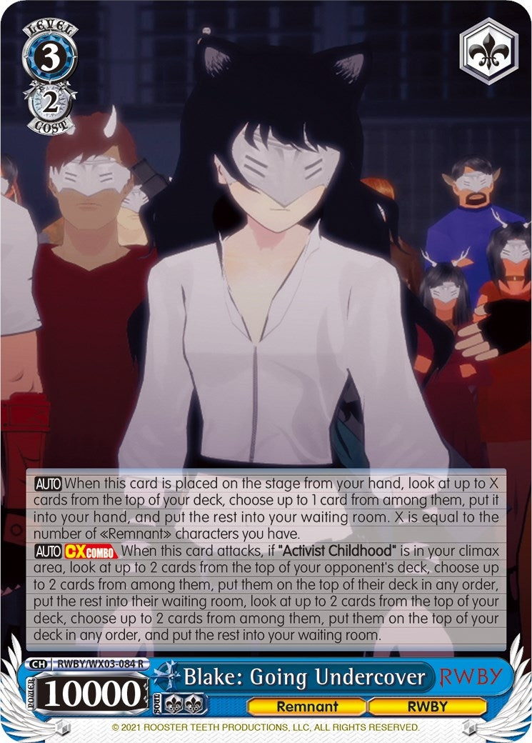 Image for Blake: Going Undercover (RWBY) (RWBY/WX03-084 R) - Weiss Schwarz