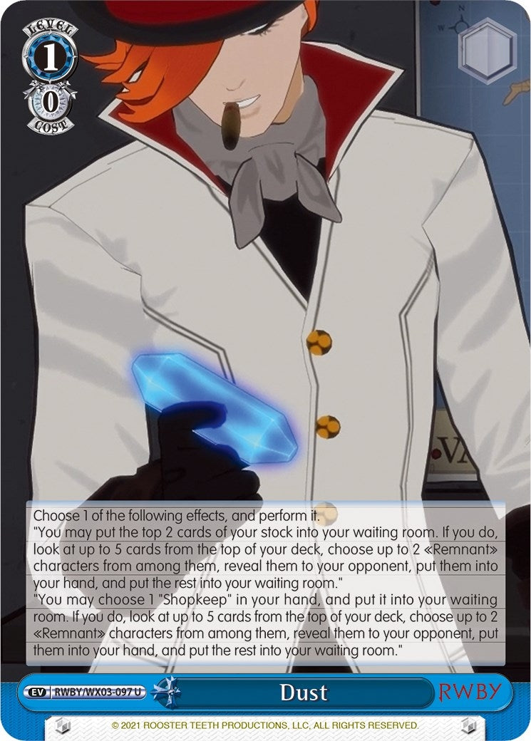 Image for Dust (RWBY) (RWBY/WX03-097 U) - Weiss Schwarz