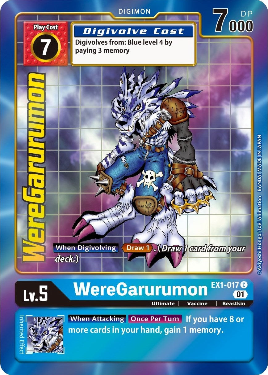 Image for WereGarurumon (Alternate Art) (EX01) (1017)