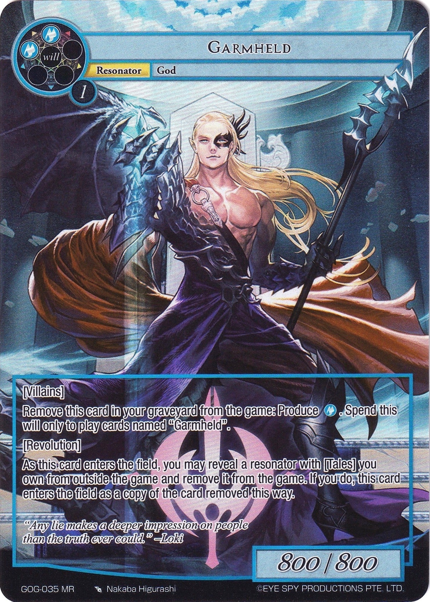 Image for Garmheld (Full Art) (Game of Gods) (GOG-035) - Force of Will