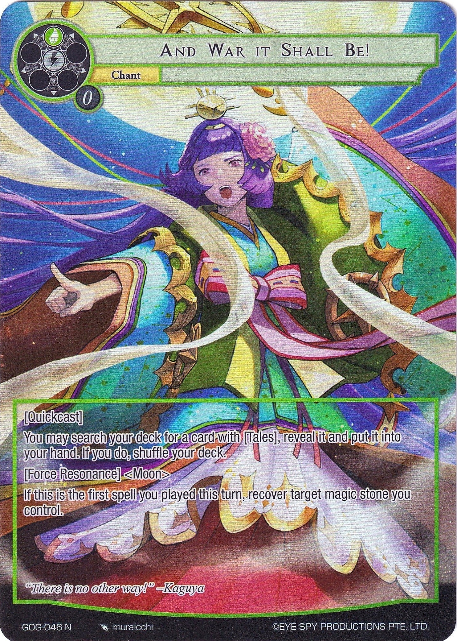 Image for And War it Shall Be! (Full Art) (Game of Gods) (GOG-046) - Force of Will