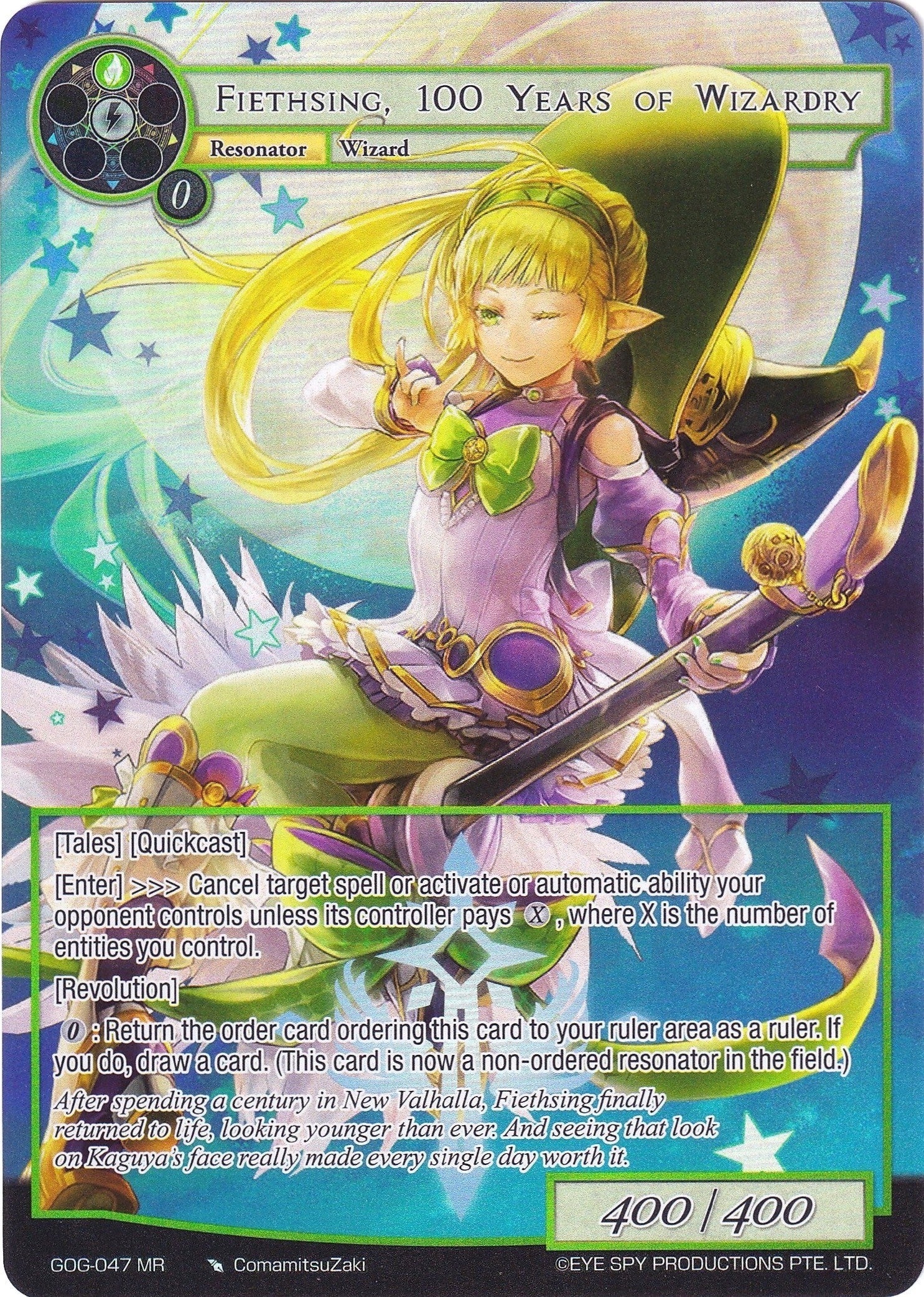 Image for Fiethsing, 100 Years of Wizardry (Full Art) (Game of Gods) (GOG-047) - Force of Will