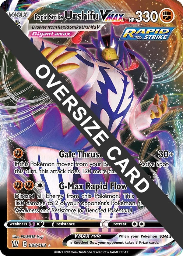 Image for Rapid Strike Urshifu VMAX (Jumbo Cards) (088/163) - Pokemon