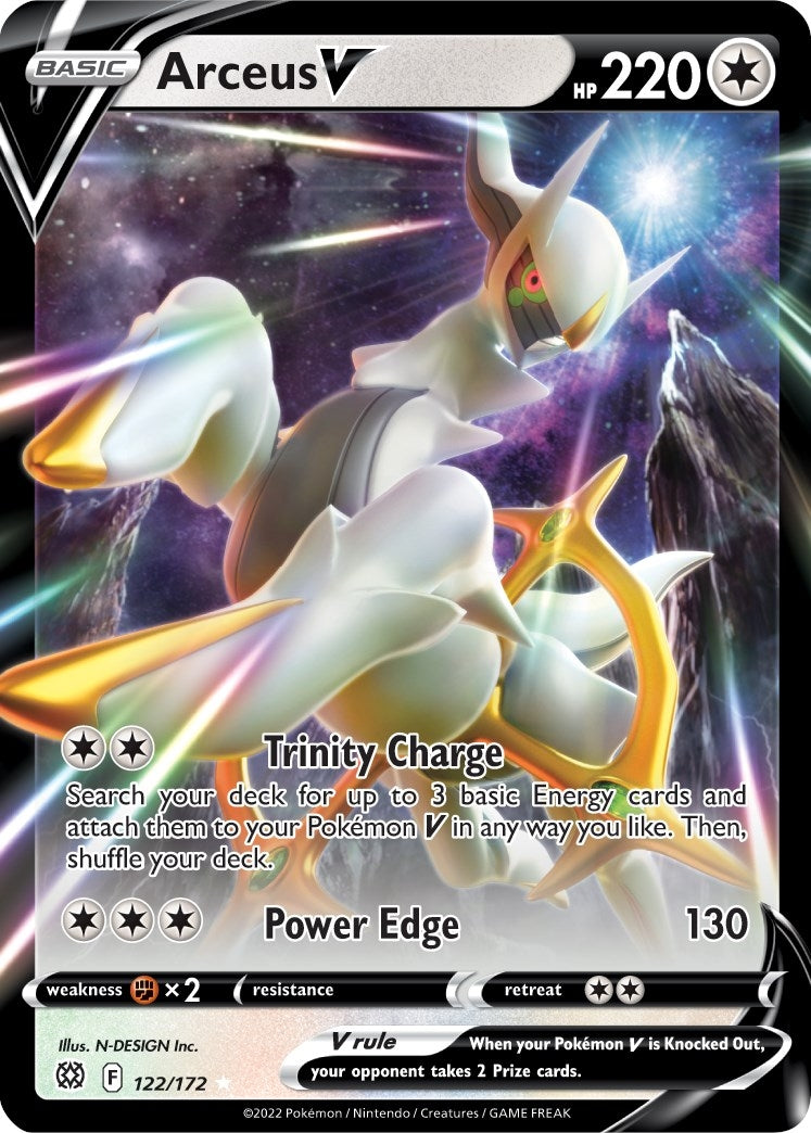 Image for Arceus V (SWSH09: Brilliant Stars) (122/172) - Pokemon