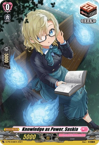 Image for Knowledge as Power, Saskia (D Promo Cards) (D-PR/038EN) - Cardfight Vanguard